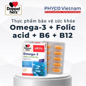 TPBVSK Omega-3 + Folic acid + B6 + B12 hỗ trợ sức khỏe tim mạch và não bộ