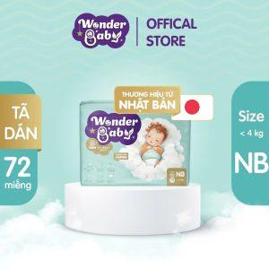 Tã dán WONDER BABY - size NB ( 72 miếng)