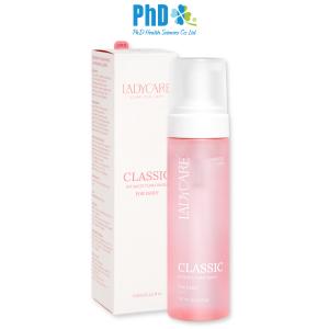 Dung dịch vệ sinh phụ khoa dạng bọt Ladycare Classic 190ML cho mẹ bầu, nam, nữ tuổi dậy thì