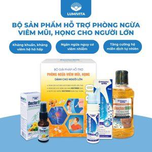 Bộ sản phẩm hỗ trợ phòng ngừa viêm mũi, họng dành cho người lớn DOCTORBIO