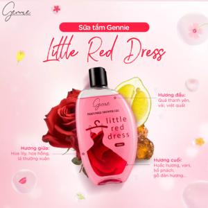 Sữa Tắm Nước Hoa Nữ Dưỡng Da GENNIE LITTLE RED DRESS 450ml