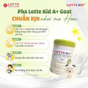 Sản phẩm dinh dưỡng Lotte Kid A+ Goat 760g