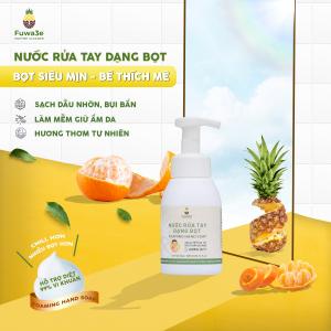 Nước rửa tay bọt Fuwa3e - Đánh bay mùi tanh, hỗ trợ làm sạch nhanh hơn cho bé 300ml