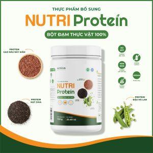 Bột đạm thực vật Nutri Protein hỗ trợ cơ bắp, tăng sức đề kháng, tim mạch (Hũ 720g)
