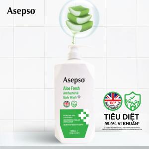 Sữa tắm kháng khuẩn ASEPSO sạch sâu cấp ẩm Chiết Xuất Nha Đam 1000 ml
