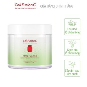 Pore Tox Pad - Cotton pad làm sạch, se khít chân lông hộp 60 miếng